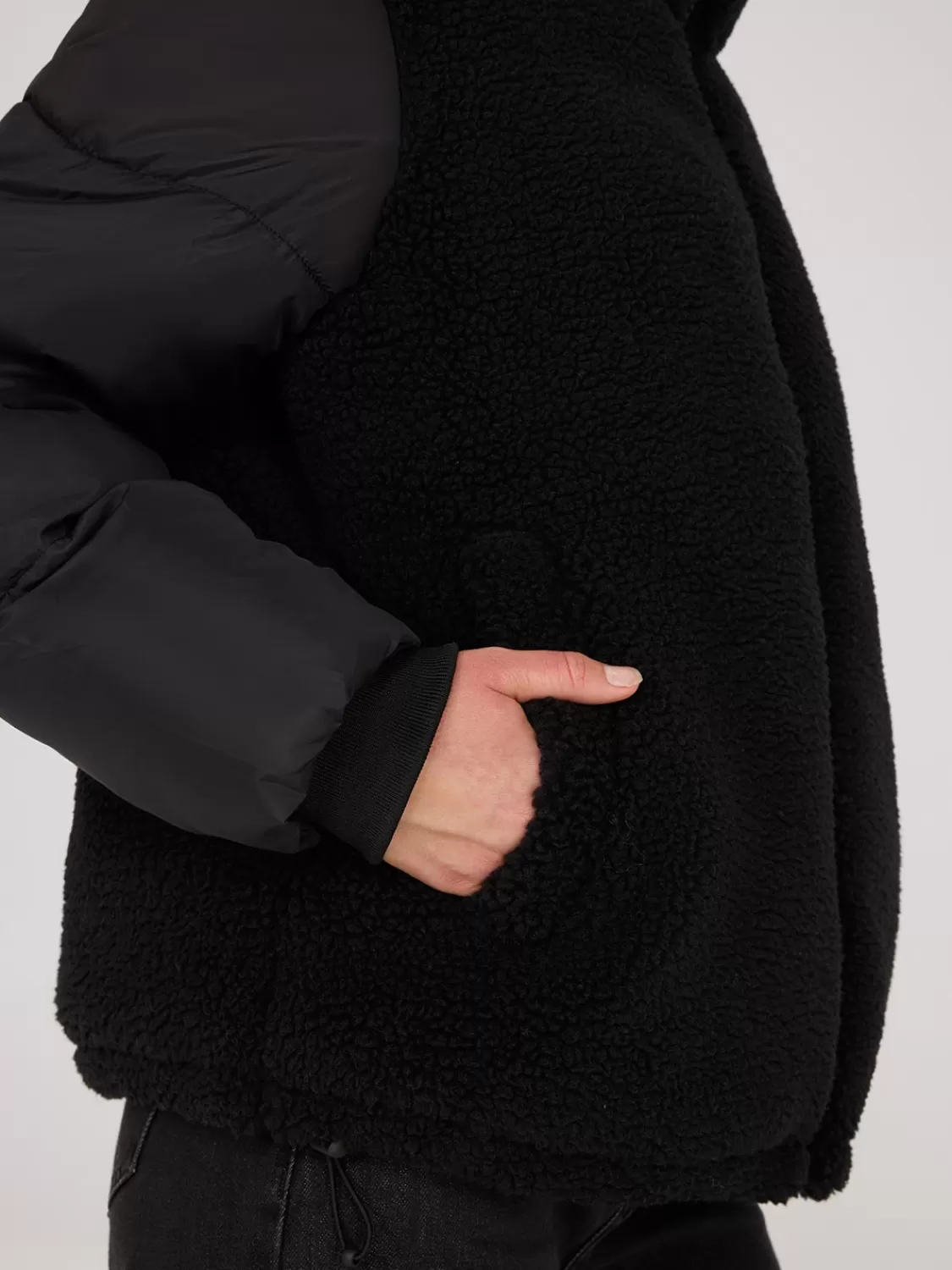 Suzy Shier Puffers & Jackets | Puffers & Jackets*Short Shearling Puffer Jacket
