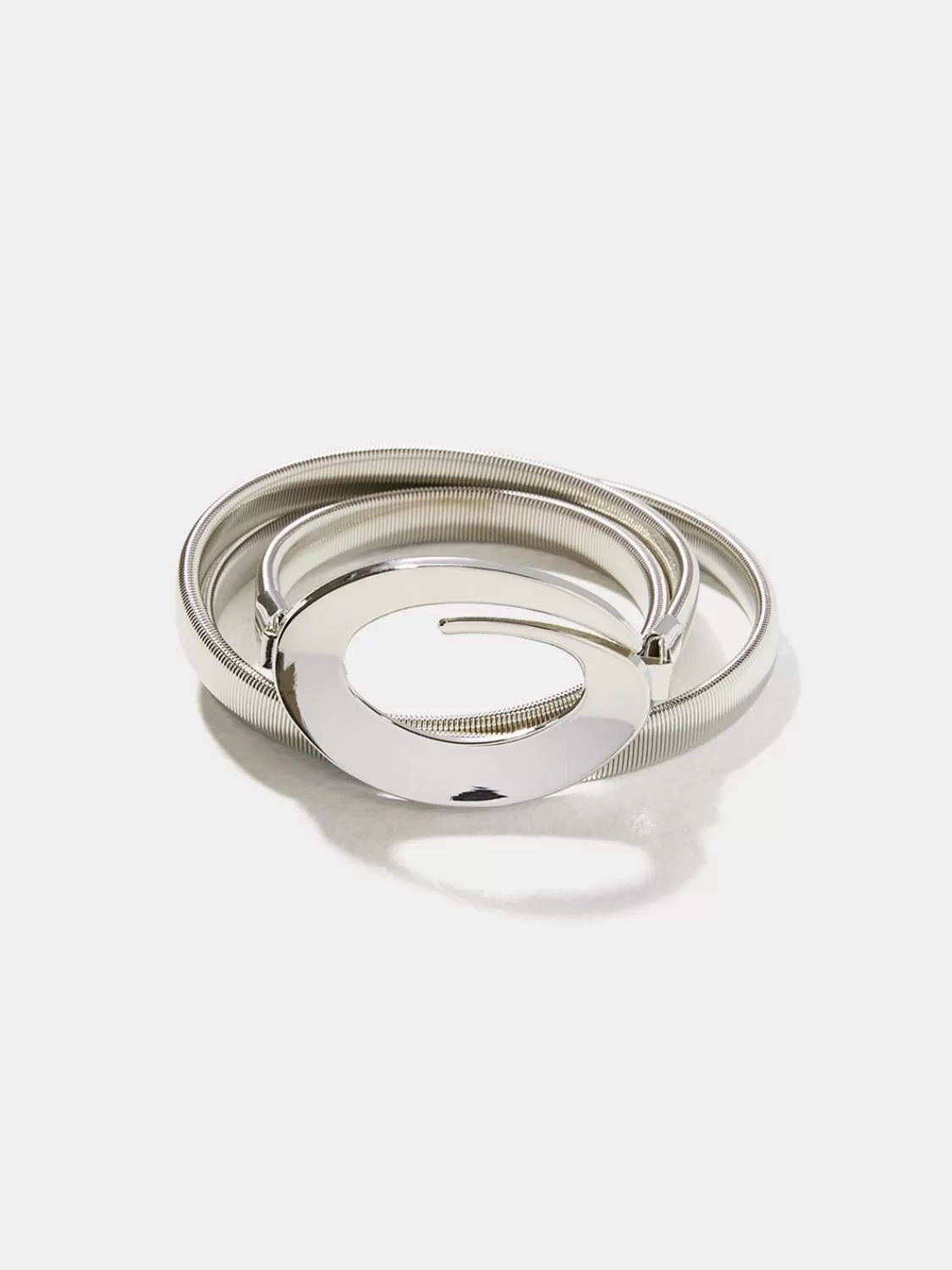 Suzy Shier Belts, Handbags & Shoes* Stretch Metal Toggle Buckle Belt
