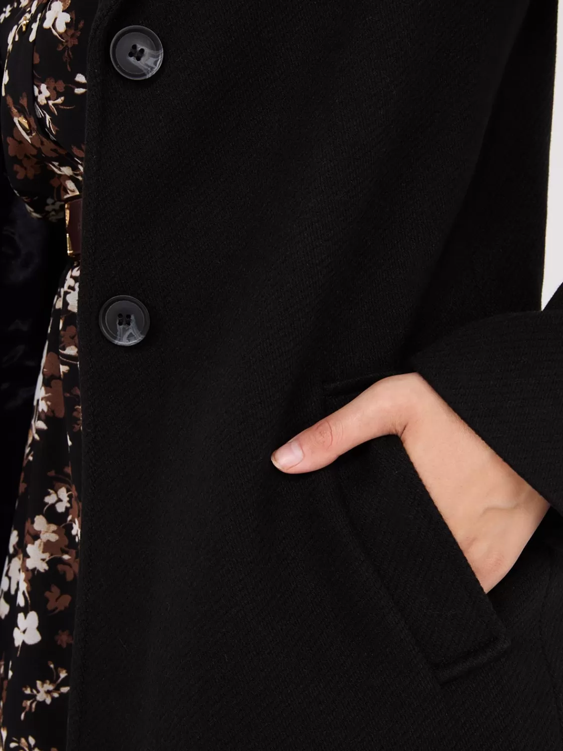 Suzy Shier Coats | Coats*Single-Breasted Car Coat