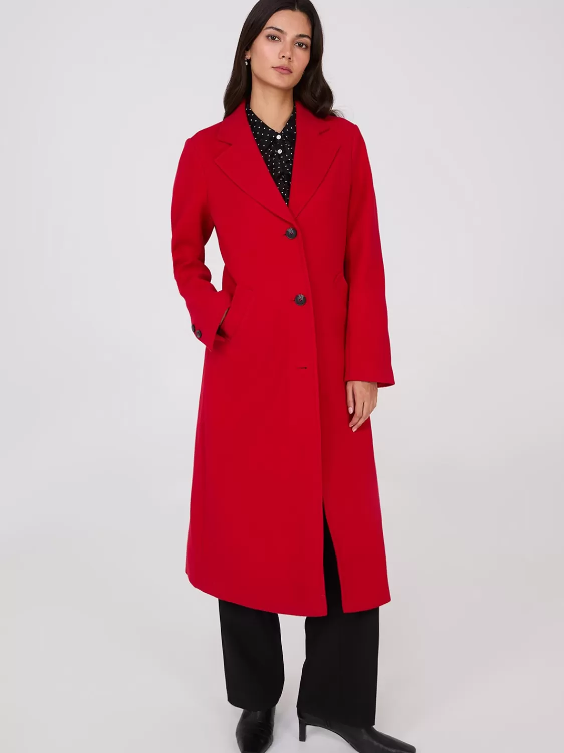 Suzy Shier Coats | Coats*Single-Breasted Maxi Coat