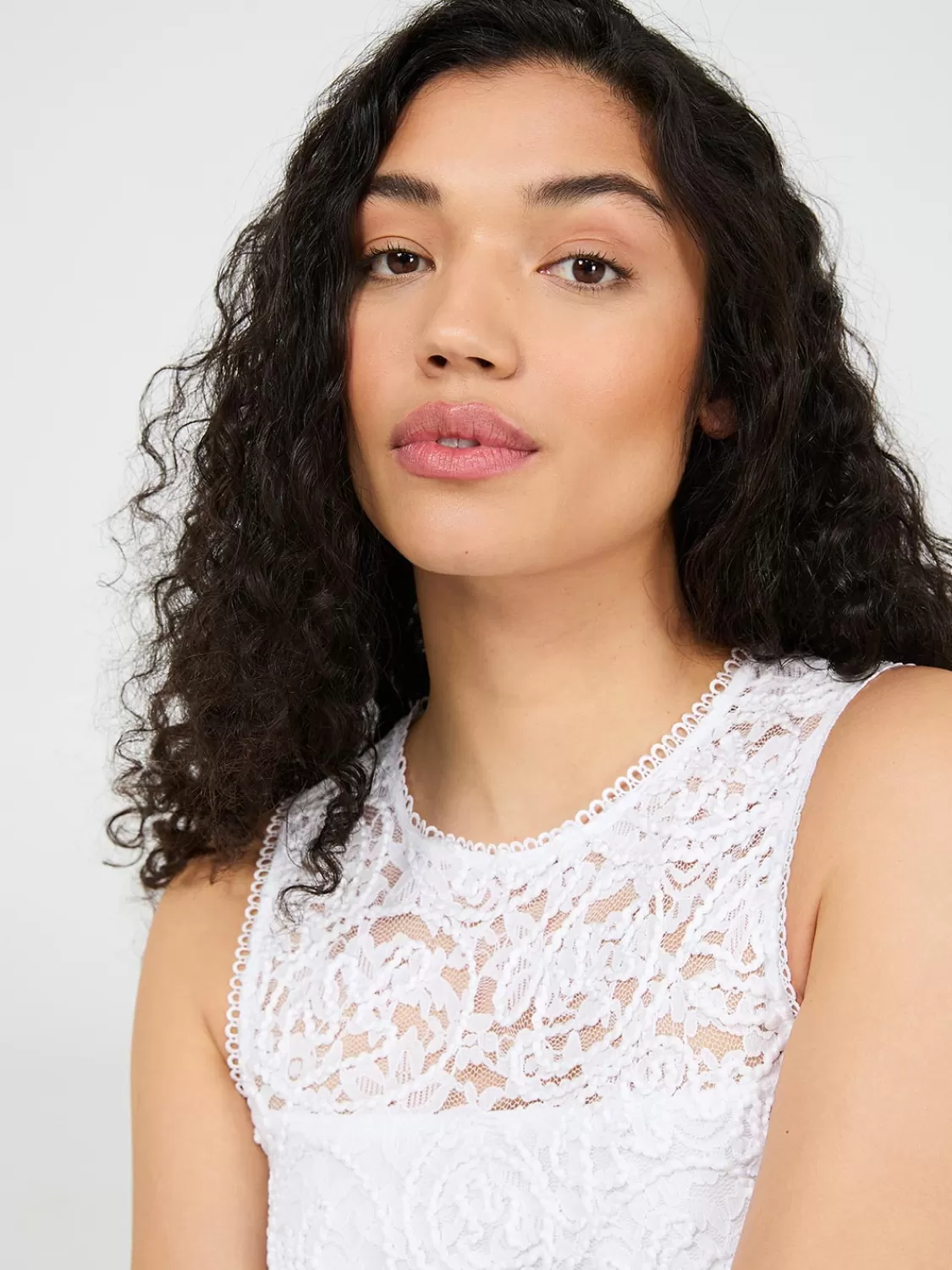 Suzy Shier Tops | Sleeveless*Sleeveless Corded Lace Top