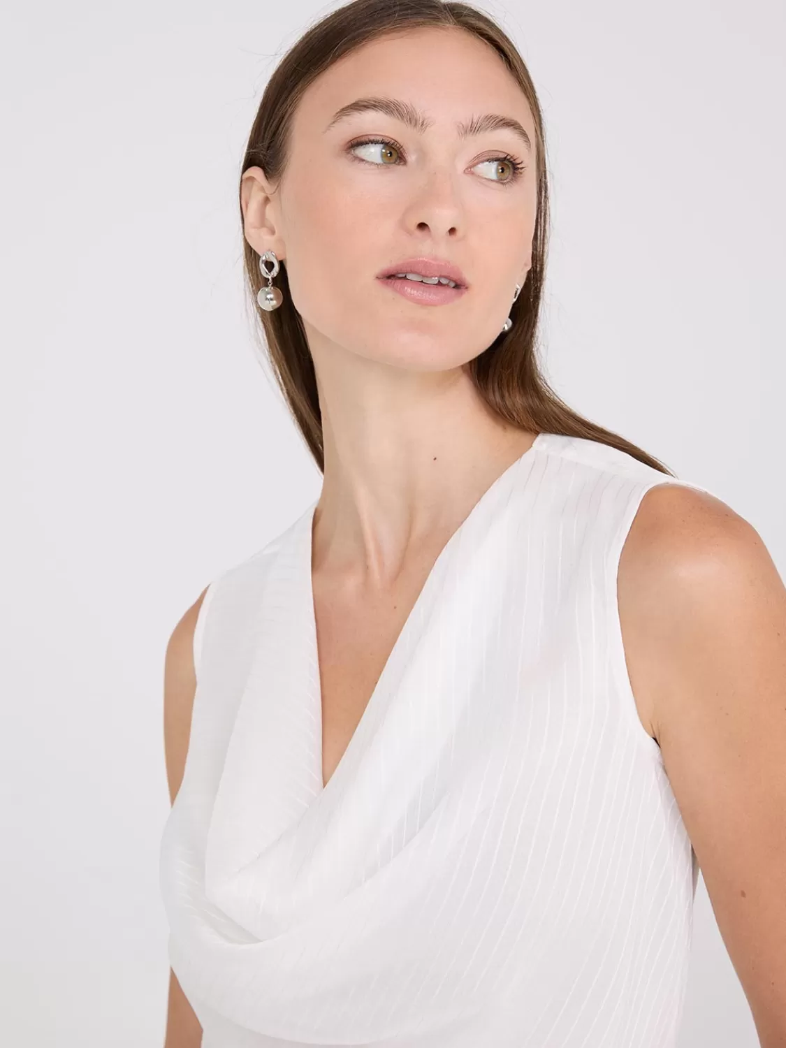 Suzy Shier Tops | Sleeveless*Sleeveless Textured Cowl Neck Top