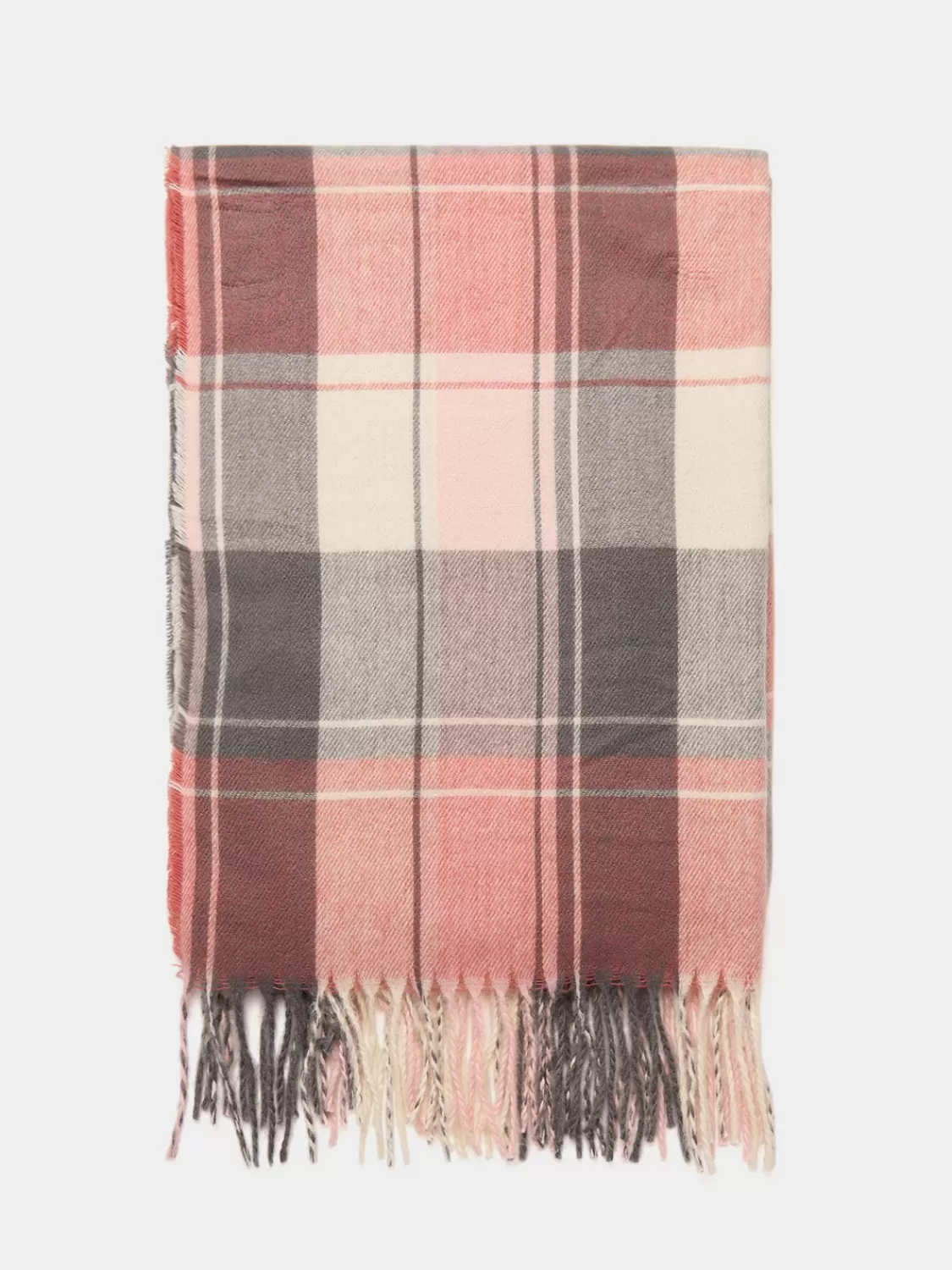 Suzy Shier Hats & Scarves & Gloves*Soft Brushed Madras Plaid Scarf