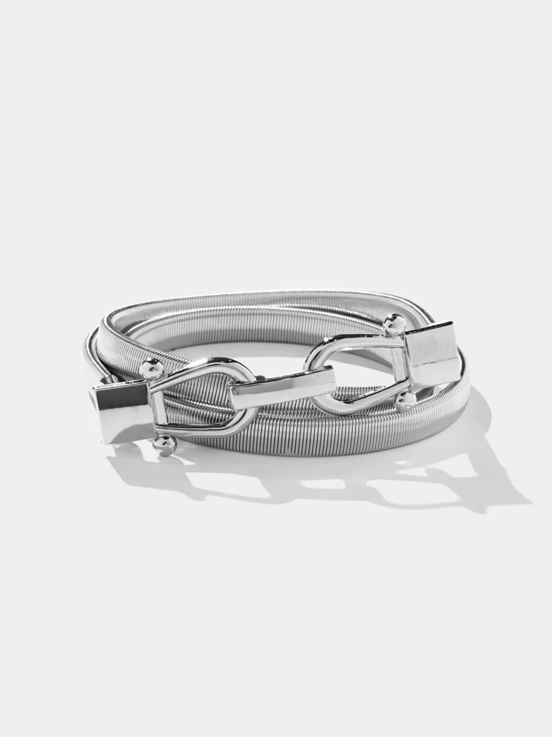 Suzy Shier Belts, Handbags & Shoes*Stretch Metal Belt With Closure Hooks