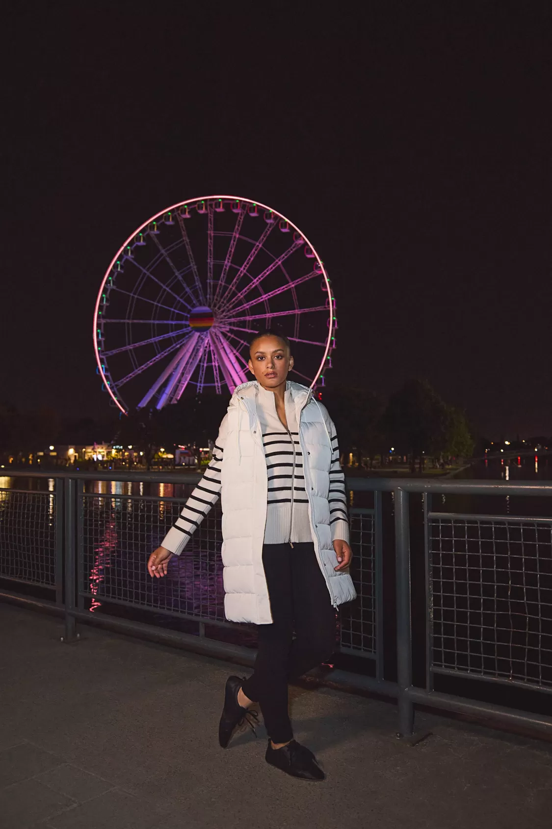 Suzy Shier Long Sleeve | Sweaters & Cardigans*Striped Zip-Front Sweater