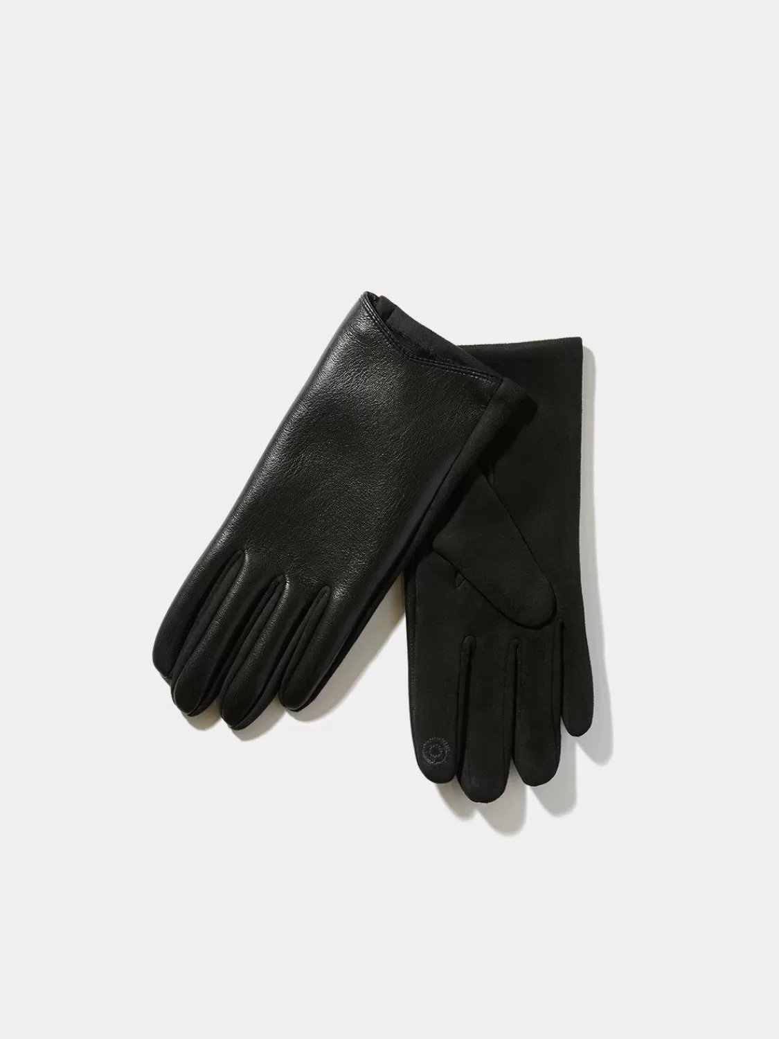 Suzy Shier Hats & Scarves & Gloves*Velvet-Lined Faux Leather Gloves