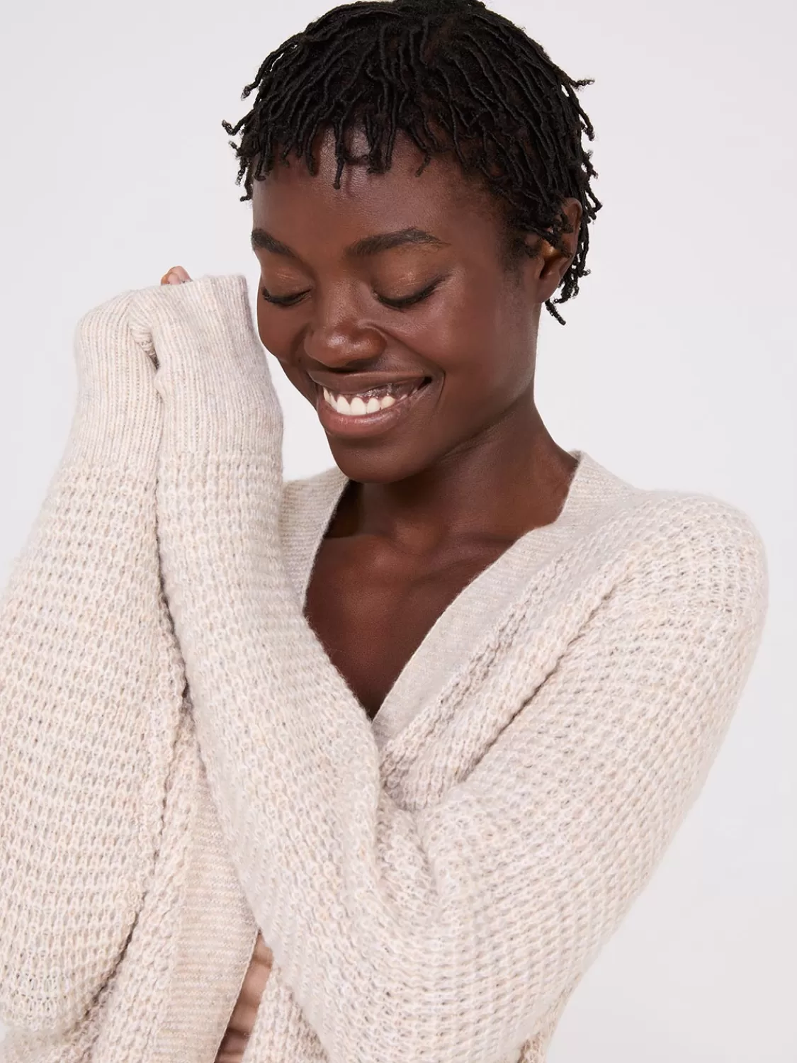Suzy Shier Long Sleeve | Sweaters & Cardigans*Waffle Knit Cardigan