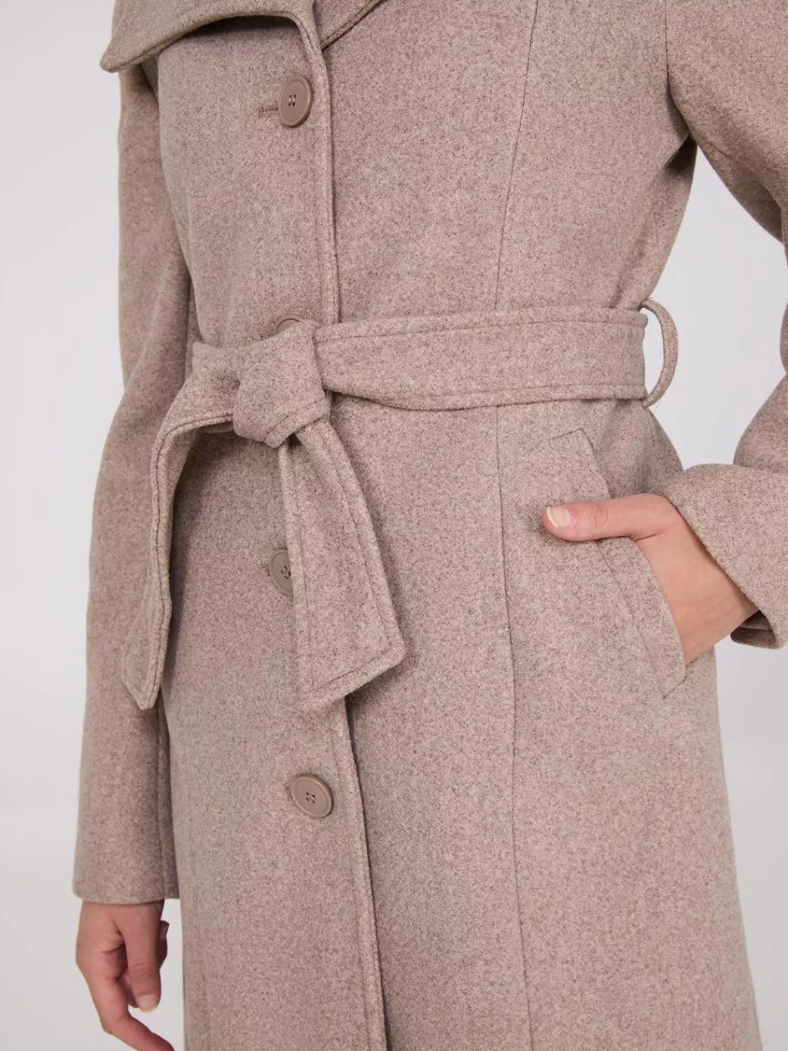Suzy Shier Coats | Coats*Wide Lapel Midi Coat